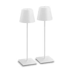 Online 2er Set Outdoor LED Akku-Tischleuchte Hotellerie|Gastronomie