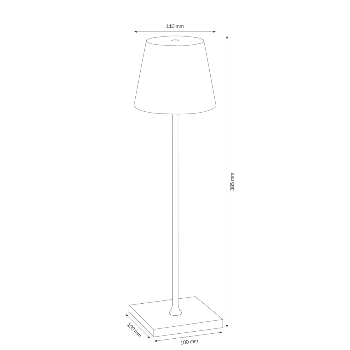 Online 2er Set Outdoor LED Akku-Tischleuchte Hotellerie|Gastronomie