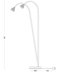 Discount Athene LED Stehleuchte Wohnzimmer|Stehleuchten