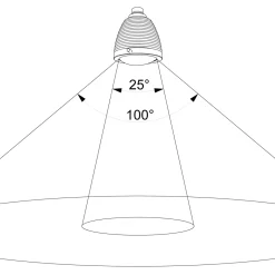 New Athene LED Wand- / Deckenstrahler, mit Tastdimmer, Flexwelle: kurz Strahler|Objektbeleuchtung