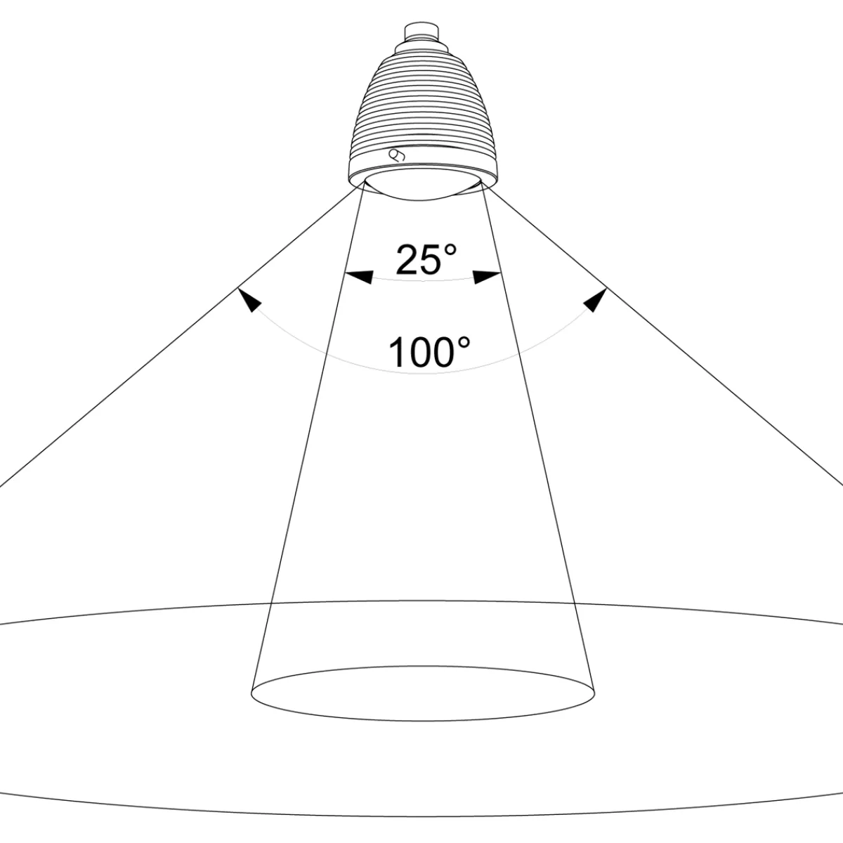 New Athene LED Wand- / Deckenstrahler, mit Tastdimmer, Flexwelle: kurz Strahler|Objektbeleuchtung