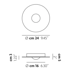 New Bugia Single LED Deckenleuchte Deckenleuchten|Flur
