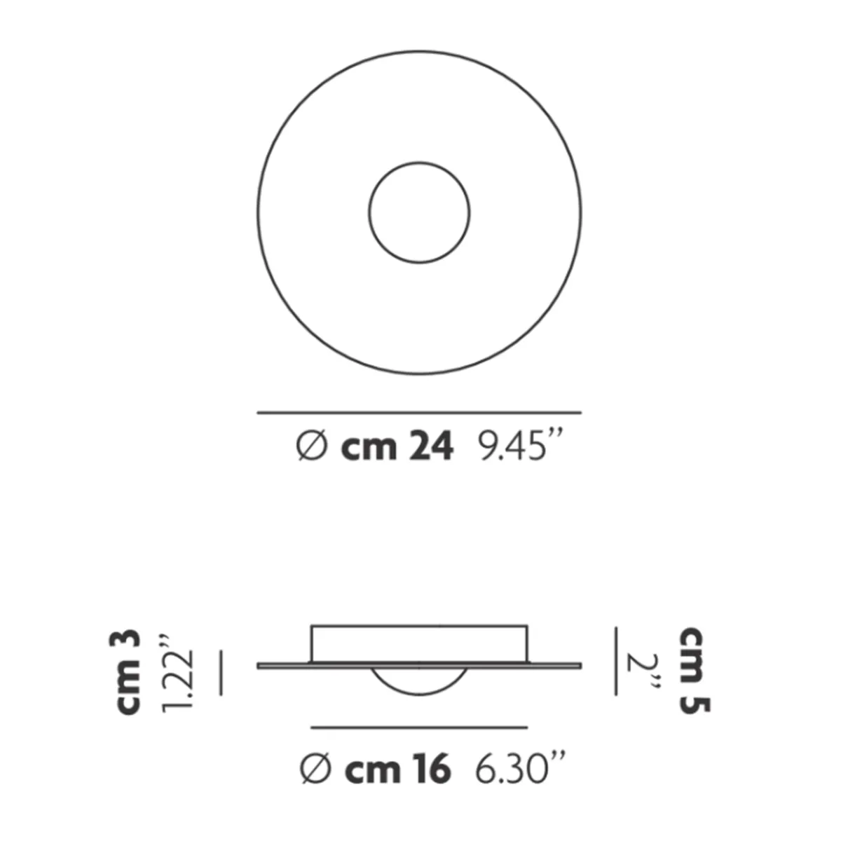 New Bugia Single LED Deckenleuchte Deckenleuchten|Flur