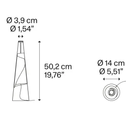 Cono di Luce LED Tischleuchte Tischleuchten|Schlafzimmer