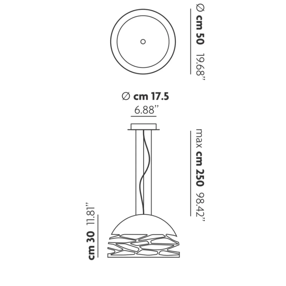 Hot Kelly Small Dome 50 Pendelleuchte Pendelleuchten