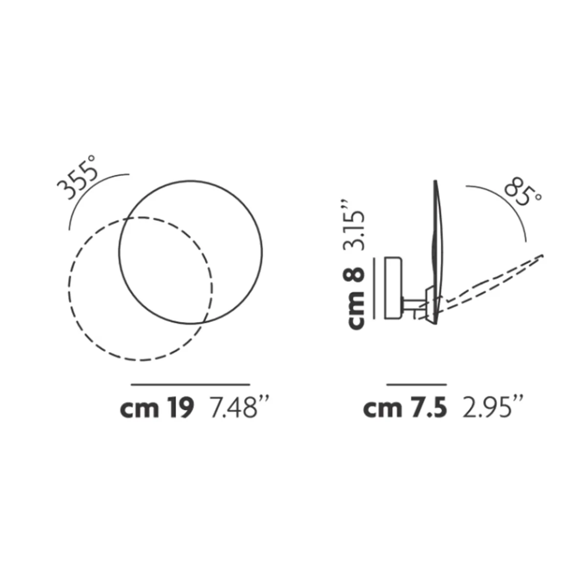 Outlet Puzzle Single Round LED Wandleuchte Schlafzimmer|Flur