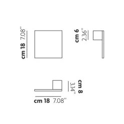 Outlet Puzzle Single Square LED Wand- / Deckenleuchte Wohnzimmer|Schlafzimmer