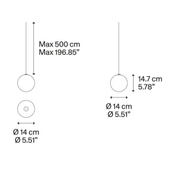 Clearance Random Solo 14 LED Pendelleuchte Wohnzimmer|Pendelleuchten
