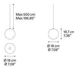 Discount Random Solo 18 LED Pendelleuchte Pendelleuchten|Wohnzimmer