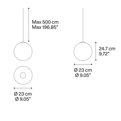 Clearance Random Solo 23 LED Pendelleuchte Pendelleuchten|Wohnzimmer