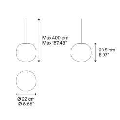New Volum Pendelleuchte, 3-flg. Essbereiche|Küche