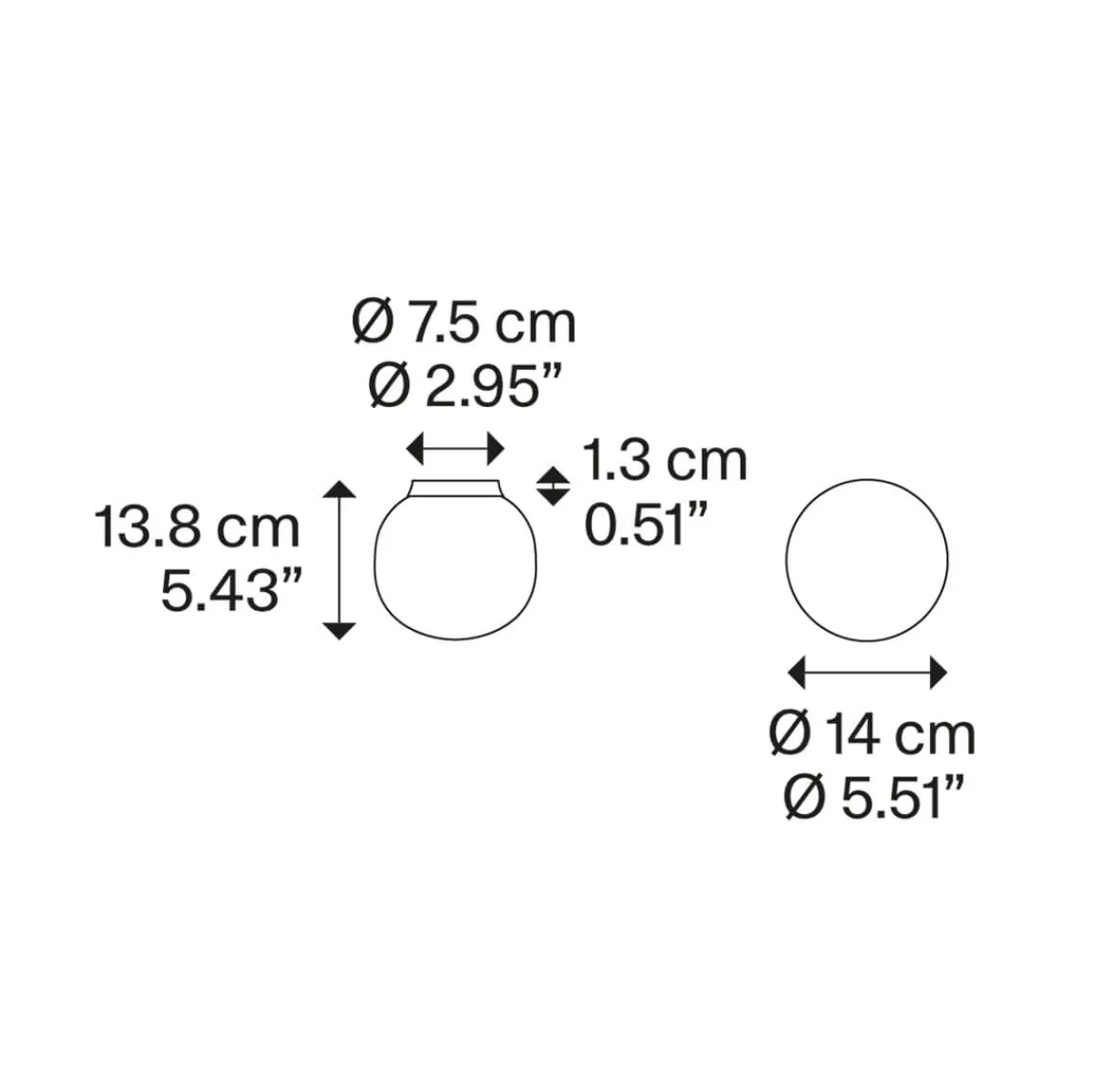 Hot Volum Wand- / Deckenleuchte Flur|Badezimmer
