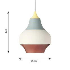 Outlet Cirque Pendelleuchte, Ø: 38 cm Schlafzimmer|Pendelleuchten