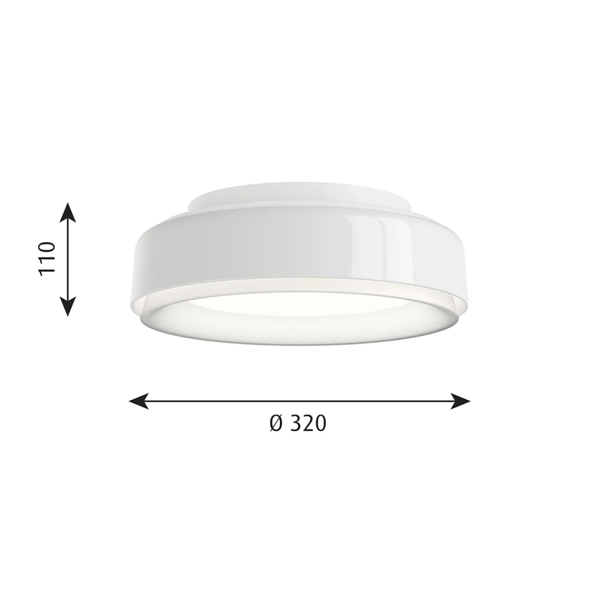 New LP Grand 320 LED Wand- / Deckenleuchte Hotellerie|Wandleuchten