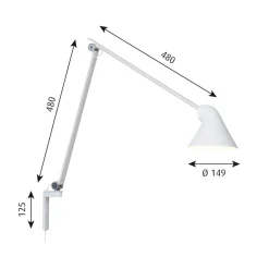 Clearance NJP LED Wandleuchte long Schlafzimmer|Wandleuchten