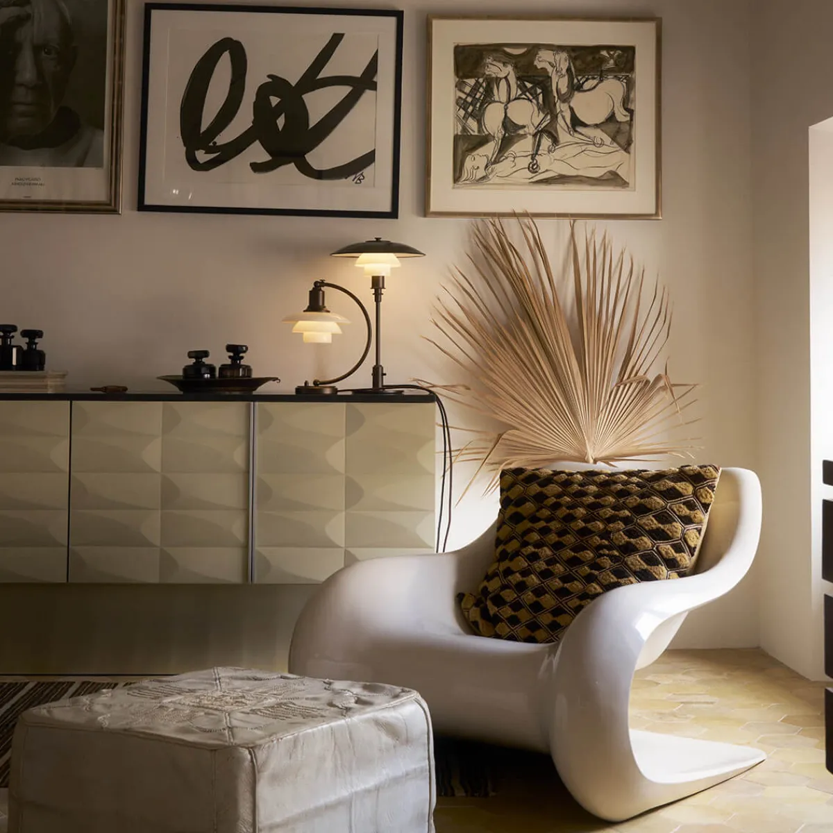 Outlet PH 3/2 Aged Brass Opal Tischleuchte Hotellerie|Tischleuchten