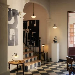 Outlet PH 3/2 Aged Brass Opal Tischleuchte Hotellerie|Tischleuchten