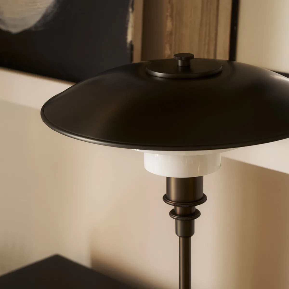 Outlet PH 3/2 Aged Brass Opal Tischleuchte Hotellerie|Tischleuchten