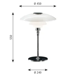 Online PH 4½-3½ Glas Tischleuchte Schlafzimmer|Tischleuchten