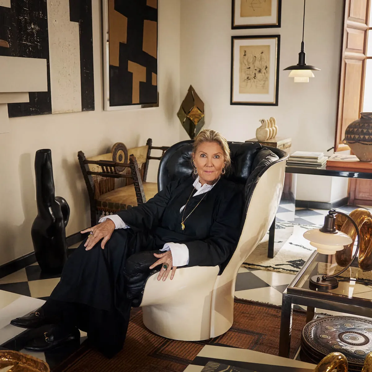 Hot PH 2/2 Luna Aged Brass Opal Tischleuchte Hotellerie|Leseleuchten