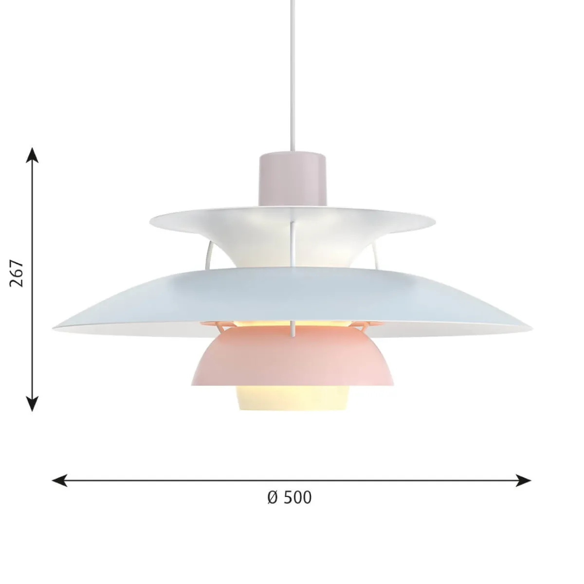 Outlet PH 5 Pastels Pendelleuchte Hotellerie|Gastronomie