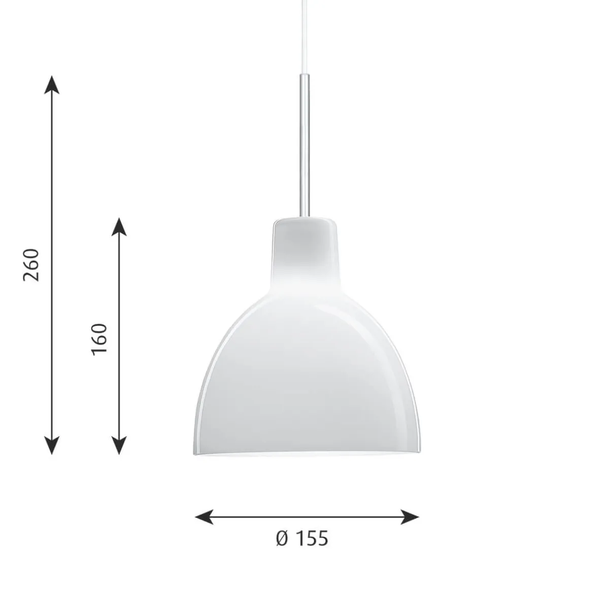 Best Toldbod 155/220 Glas Pendelleuchte Pendelleuchten
