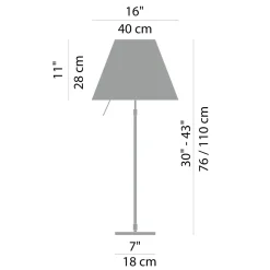 Sale Costanza Tavolo Teleskop mit Touchdimmer und Diffusor Tischleuchten|Schlafzimmer
