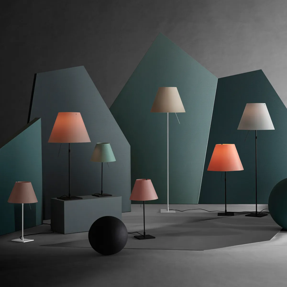 New Costanza Terra Fix mit Schalter, Alu Wohnzimmer|Schlafzimmer