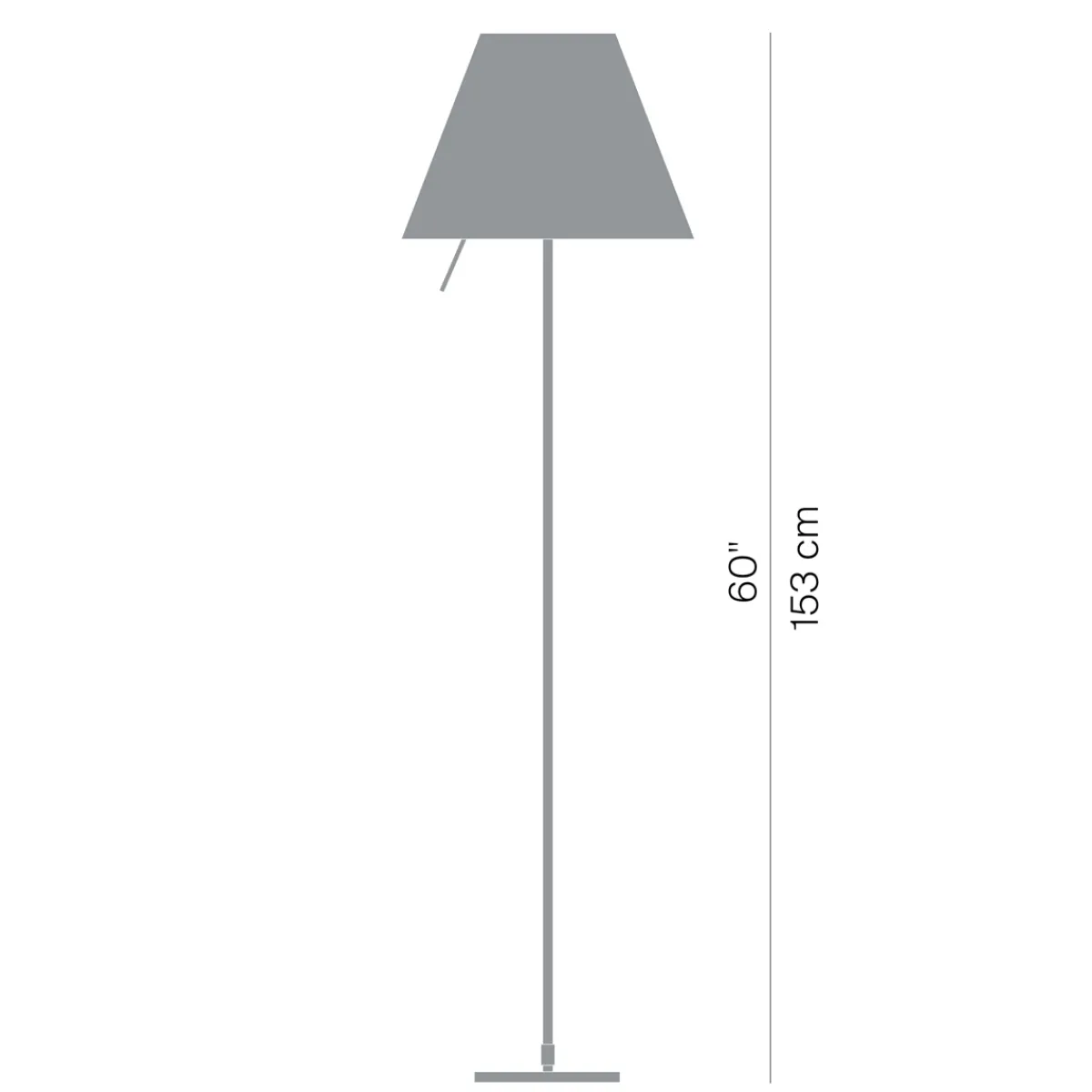 New Costanza Terra Fix mit Schalter, Alu Wohnzimmer|Schlafzimmer