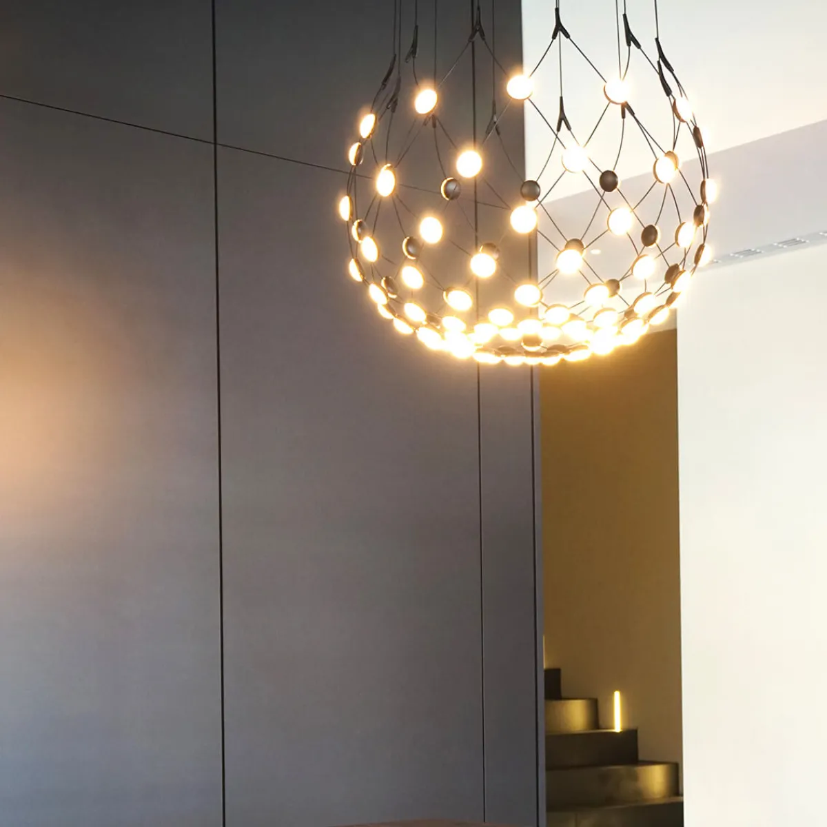 Discount Mesh LED Sospensione, mit Casambi Hotellerie|Gastronomie