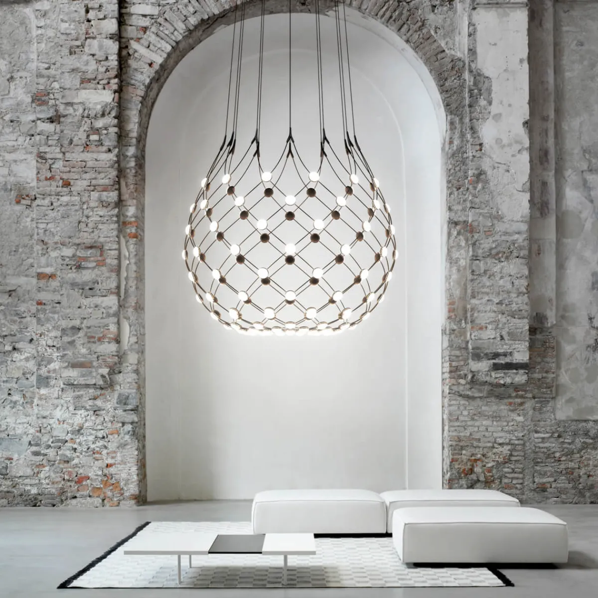 Discount Mesh LED Sospensione, mit Casambi Hotellerie|Gastronomie