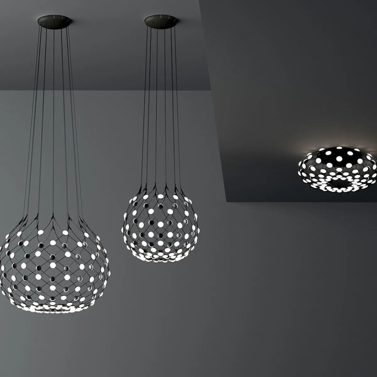 Discount Mesh LED Sospensione, mit Casambi Hotellerie|Gastronomie