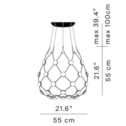 Discount Mesh LED Sospensione, mit Casambi Hotellerie|Gastronomie