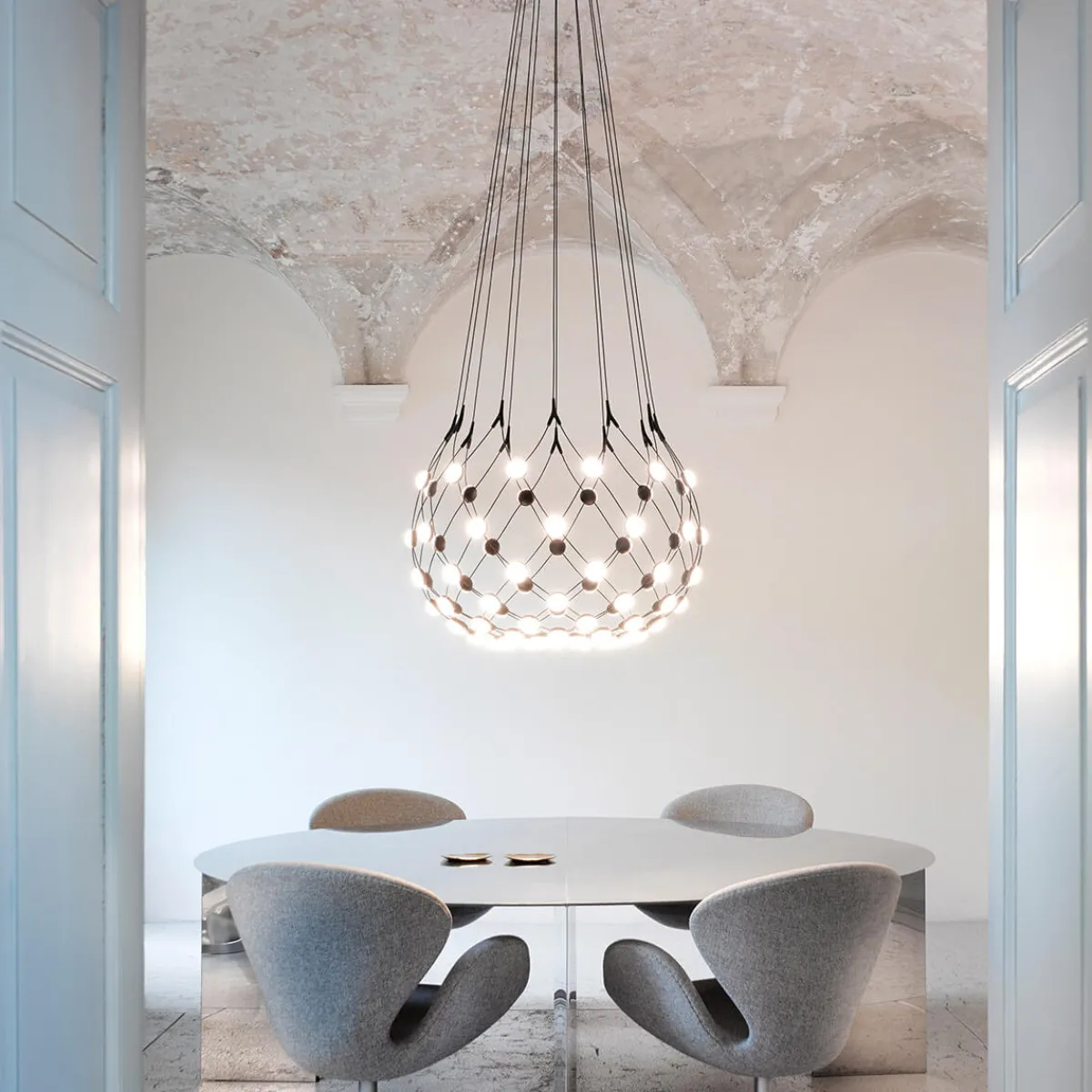 Discount Mesh LED Sospensione, mit Casambi Hotellerie|Gastronomie