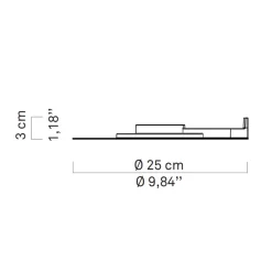 New Millimetro LED Parete Hotellerie|Wandleuchten