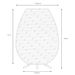 Discount Colin LED Akkuleuchte, Höhe: 79 cm, Rückläufer Terrassen|Dekorative Leuchten