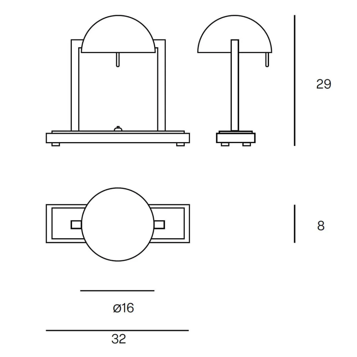 Outlet Diane Tischleuchte Hotellerie|Tischleuchten