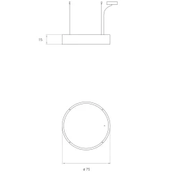 Outlet Spiro Medium LED Pendelleuchte, äußerer Schirm: Kirsche Hotellerie|Gastronomie