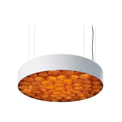 New Spiro Medium LED Pendelleuchte, äußerer Schirm: weiß Hotellerie|Gastronomie