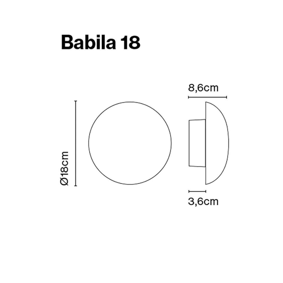 Outlet Babila 18 LED Wandleuchte Wandleuchten