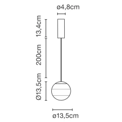 New Dipping Light 13 LED Pendelleuchte Hotellerie|Gastronomie