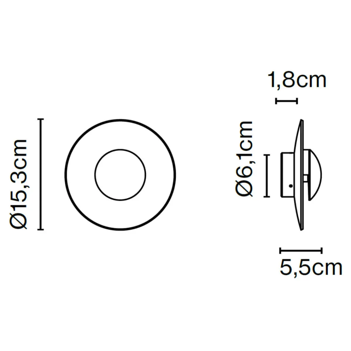 Online Ginger 15C IP65 LED Wandleuchte Terrassen|Wandleuchten