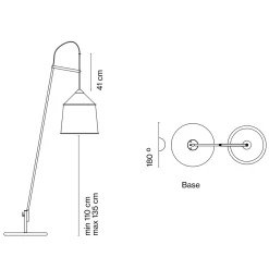 Hot Jaima P207+43 IP65 LED Stehleuchte, mit Sockel Terrassen|Dekorative Leuchten