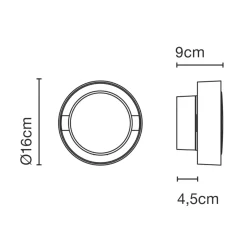 New Plaff-on! 16 IP65 LED Wand- / Deckenleuchte Terrassen|Hauseingänge