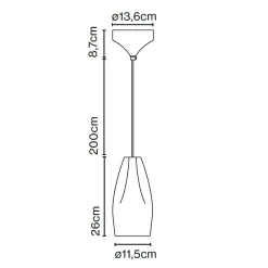 New Pleat Box 13 LED Pendelleuchte Pendelleuchten