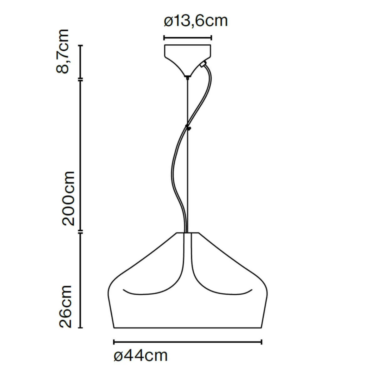 Online Pleat Box 47 LED Pendelleuchte Hotellerie|Gastronomie