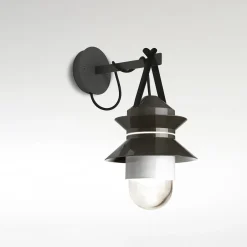 Hot Santorini Wandleuchte mit Wandhaken und Anschluss IP65 Terrassen|Hauseingänge