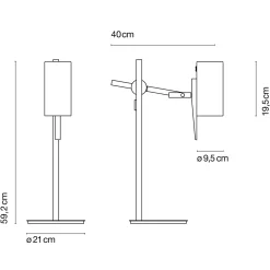 New Scantling S Tischleuchte Tischleuchten|Leseleuchten