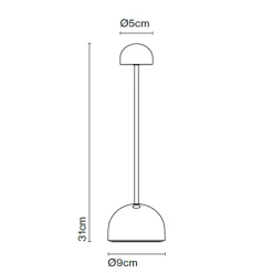 Outlet Sips LED Akkuleuchte Terrassen|Dekorative Leuchten
