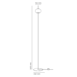 Astros Stehleuchte Wohnzimmer|Flur